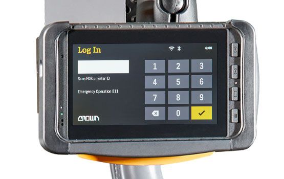 InfoLink yêu cầu nhập mật mã để sử dụng xe nâng