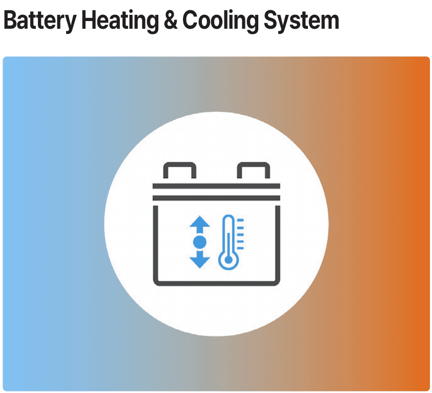 Tính năng sưởi và làm mát trong pin lithium của xe nâng điện Hyundai trong kho lạnh.png